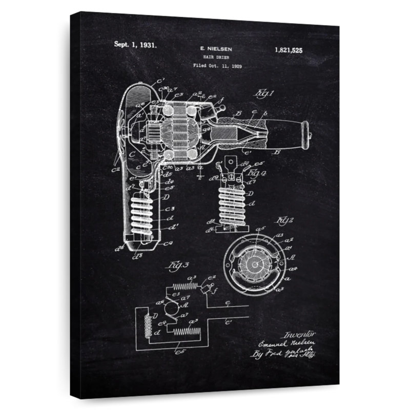 Hair Dryer 1931 BW Kynaat, 30" H x 20" W