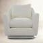 Fauteuil d'appoint rembourré en chenille entièrement pivotant à 360 °-1208922679