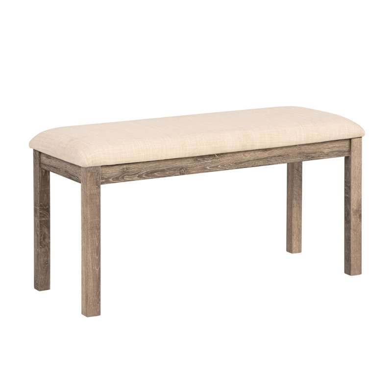 6-Piece Dining Table Set with 4 Upholstered Chairs and a Bench