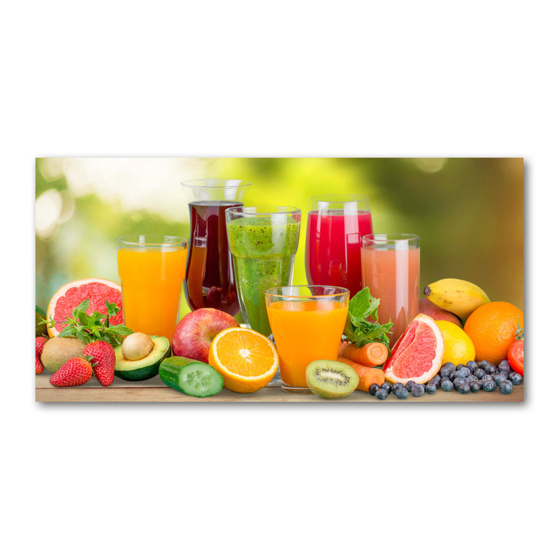 Fruit Juices - Wrapped Canvas Print