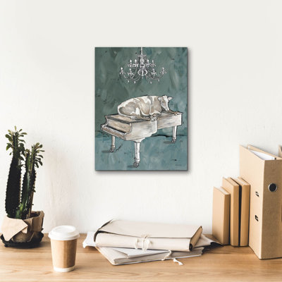 Toile épique Graffiti «Cowano» par Cindy Jacobs, 12 po x 16 po