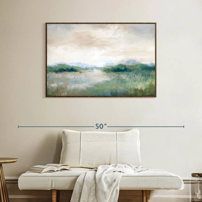 Calmer Vista, Cadre flottant noyer, 40 po x 27 po