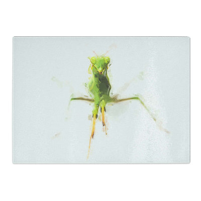Tempered Glass Praying Mantis Chopping Board