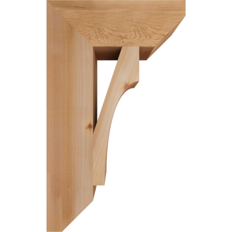 Support en bois Westlake, Cèdre rouge, H 30 po x l 5,5 po x P 18 po