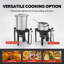 Ensemble friteuse à dinde FEASTO 30 QT et friteuse à poisson 10 QT, 50 000 BTU