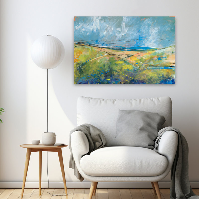 Early Spring Days - Paysages contemporains, saisons printanières, H 36 po x l 24 po