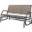 Porch Glider Swing With 3 Seats,3-Person Outdoor Patio Glider Bench,Breathable Mesh Fabric,Metal Frame-339217723