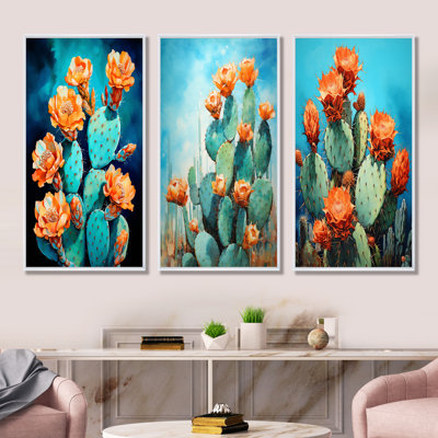Bleu cactus et bronze brossé