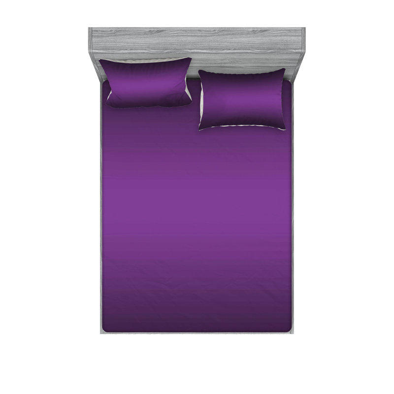 Drap-housse et coussin décoratif Ambesonne, Ensemble de draps pour grand lit + 5 pièces suppl