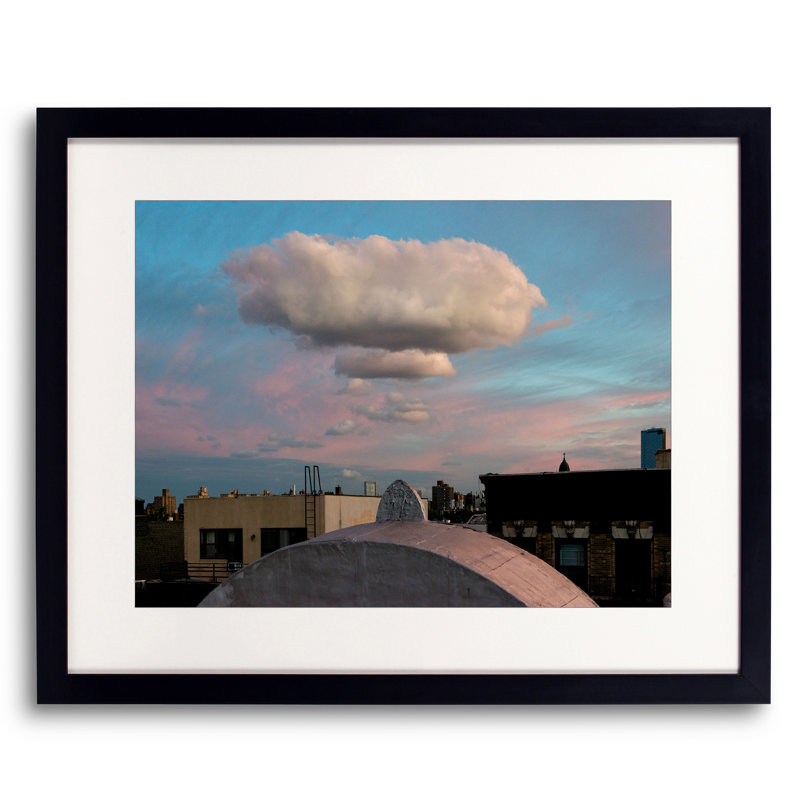 East Village Clouds Print by Patrick Hamilton, 16" H x 20" W, Black Framed Paper