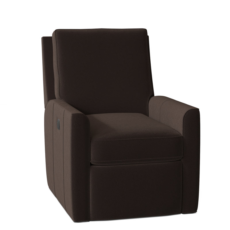 Yorba Recliner, Aline Light Grey Genuine Leather, Manual
