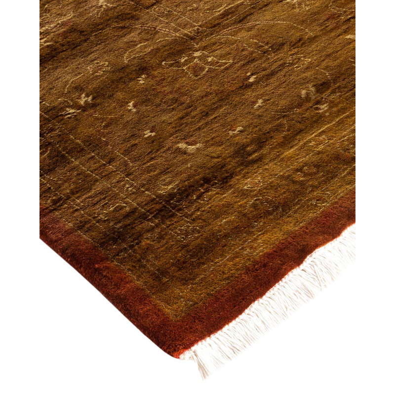Fine Vibrance One-of-a-Kind 9'2" X 12'3" Hand Knotted Area Rug