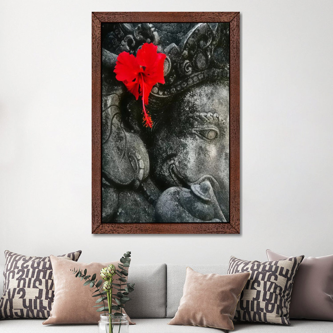 Ganesh Holy Hindu God Statue - Print on Canvas