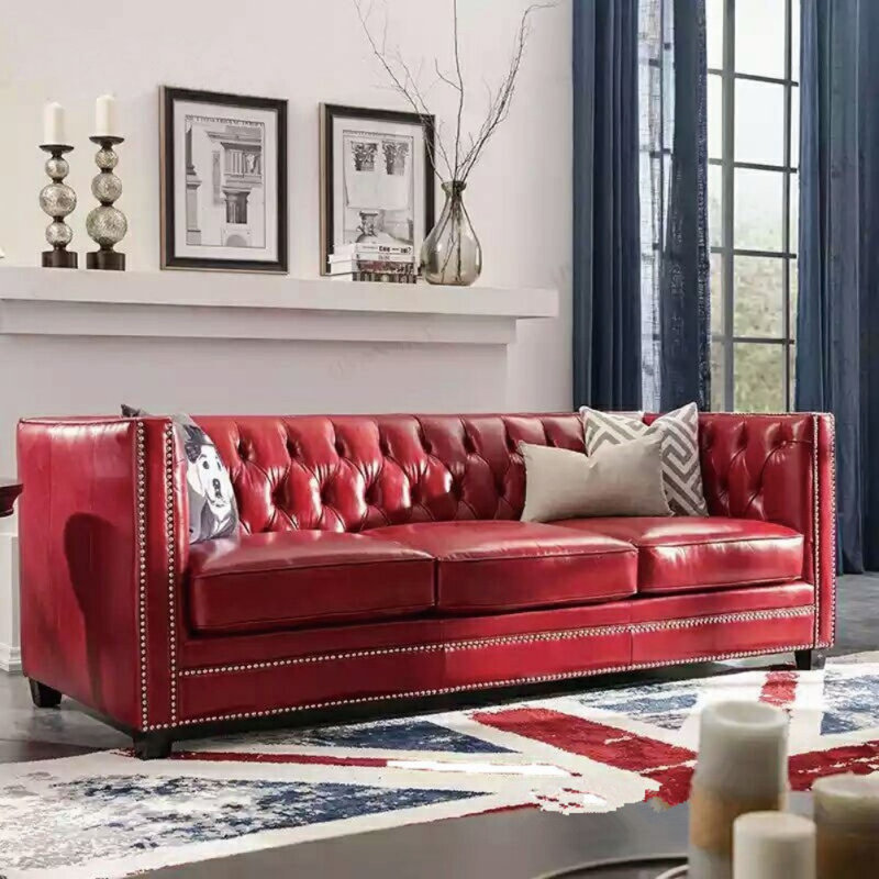 Vintage Red Creative Sofa
