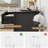 Modern 3 Drawer Dresser, Fluted Wood Chest of Drawers with Metal Legs, Wide Storage Organizer with Anti-Tip Kit-1852952944
