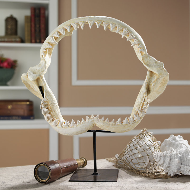Shark's Jagged Jaws Sculpture