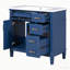 Meuble-lavabo simple 36 po avec plateau en résine Clotine-1627720551