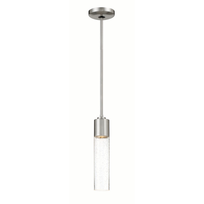 George Kovacs Light Rain 1 Light Mini Pendant In Brushed Nickel Finish