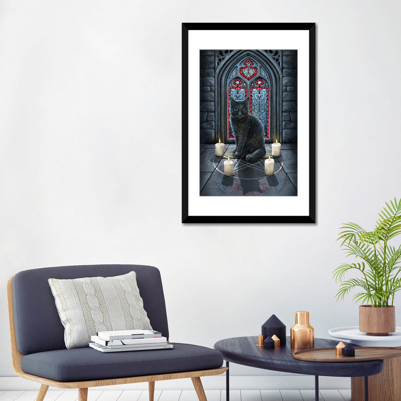 « johnny circle », impression sur toile, Papier d'art encadré noir, H 32 po x l 24 po x P 1 po