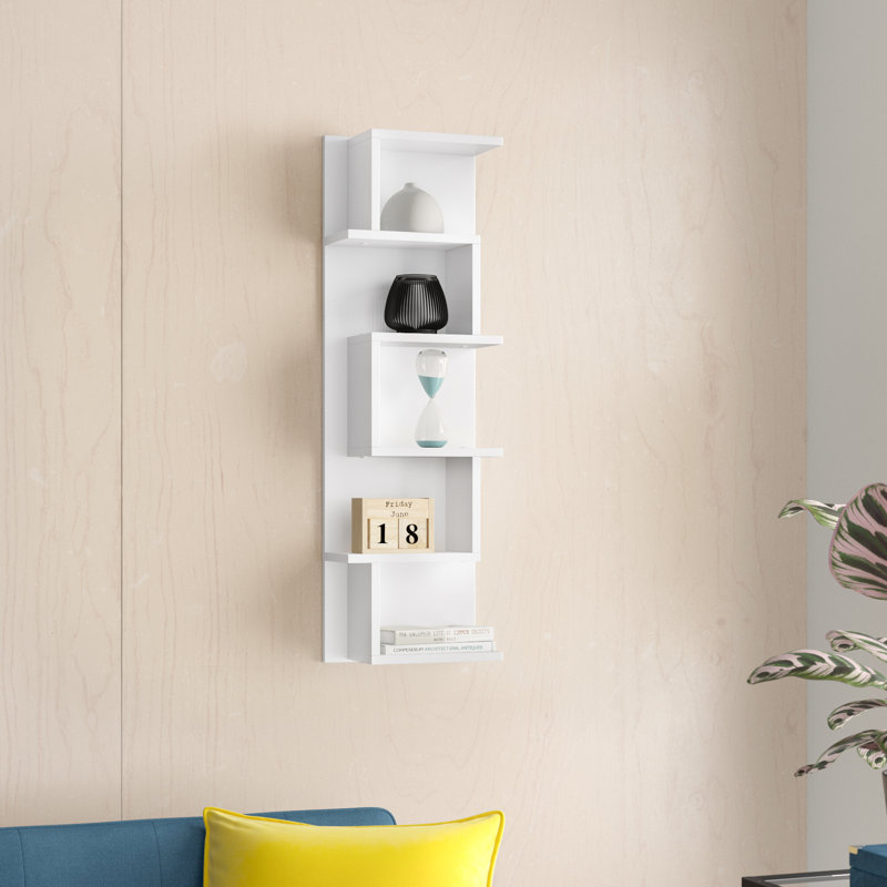 Lumo 5 Piece Wall Shelf, White
