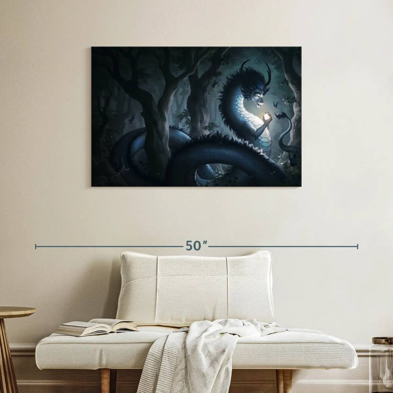 Ashelle forêt dragon, H 26 po x l 39 po