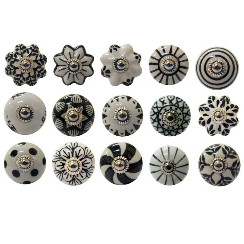 Ensemble de 15 boutons surdimensionnés de 15,5 po de diamètre peints à la main