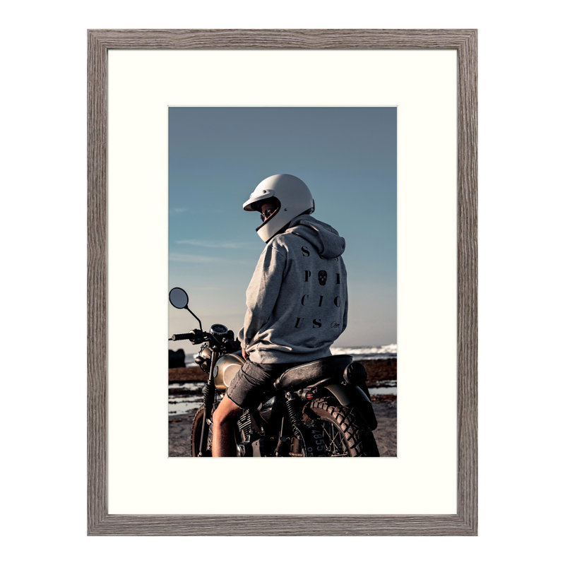 Cadre simple, Gris, 11 po x 14 po