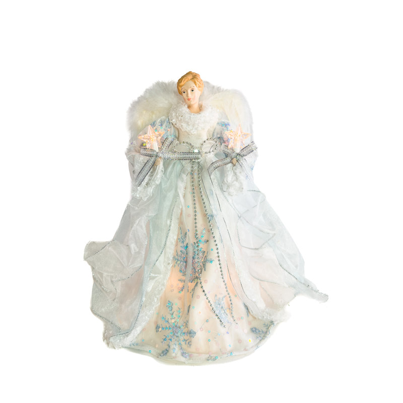 15'' Handmade Fabric Religious & Spiritual Lighted Tree Topper