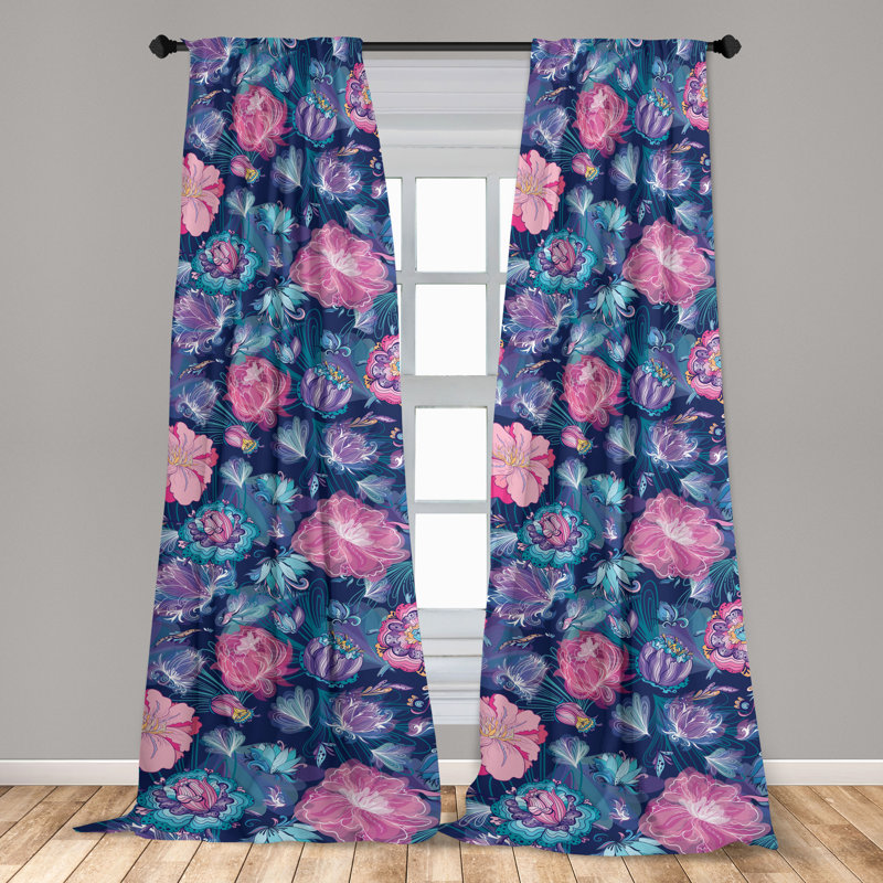 Semi Sheer Curtain Pair, 56" W x 95" L