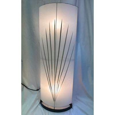 Lampe sur pied ovale en papier fabriquée à la main