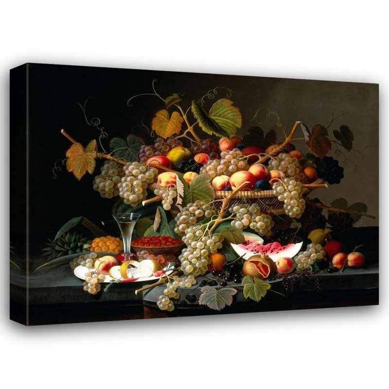«Lark Manor ™ Bolokofsky», art sur toile tendue de la galerie Ronald: Still Life with Fruit, H 15 po x l 18 po