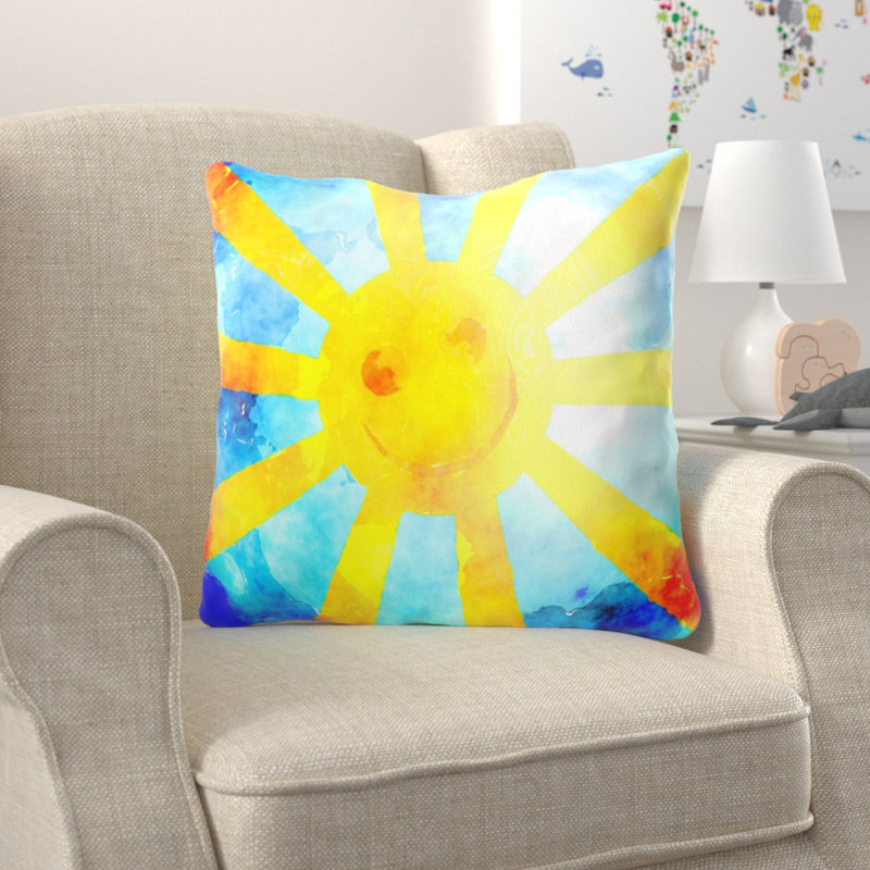 Coussin watercolour Bushman, Microsuède, Intérieur