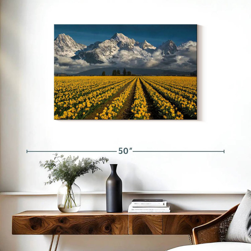 Alvord fleurs dans un champ, H 24 po x l 36 po