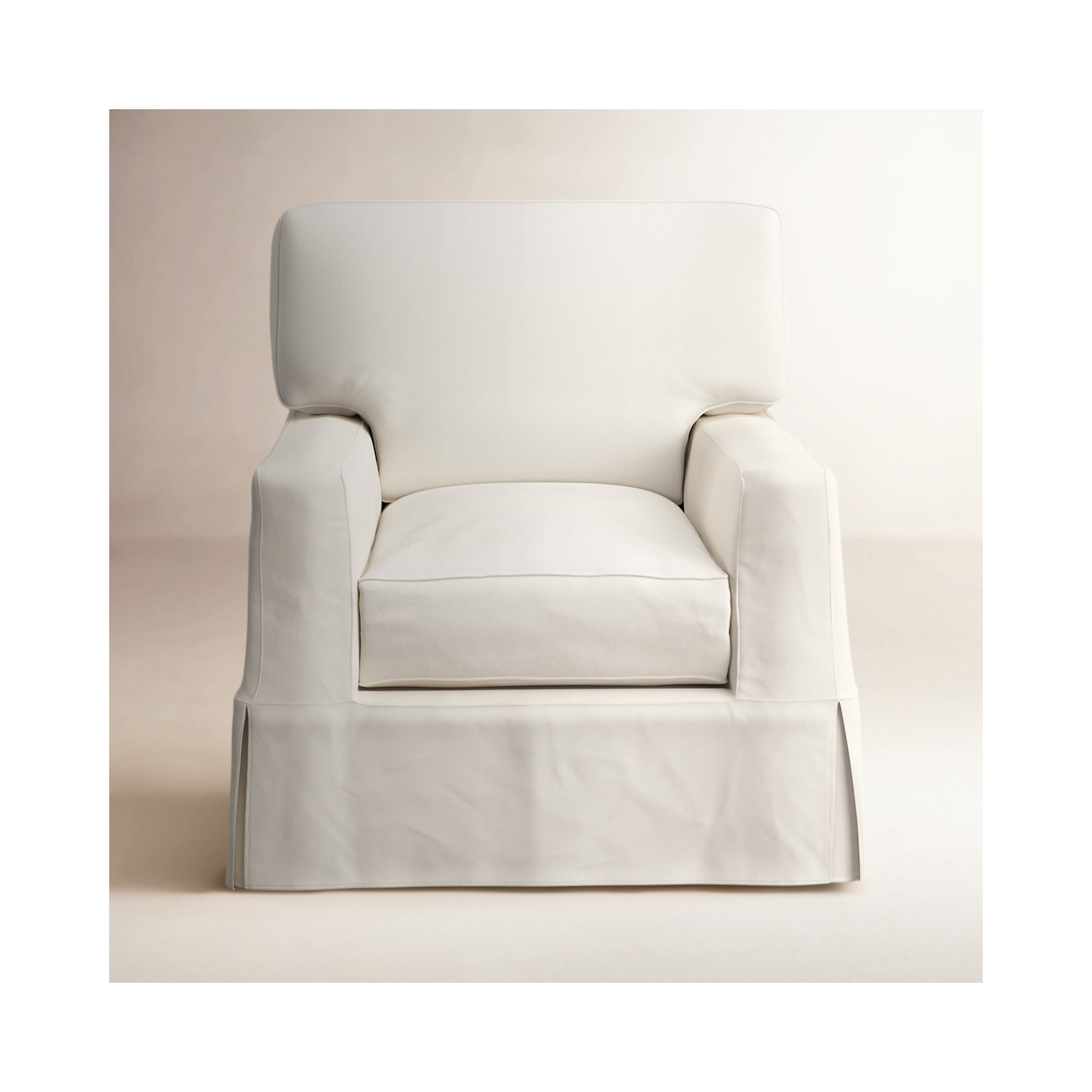 Taylor Upholstered Armchair, Bayou Off White Canvas