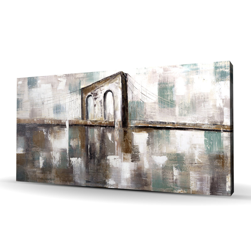 Peinture abstraite, pont repéré