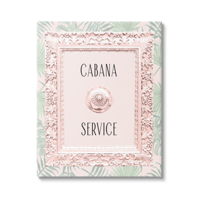 " Cabana Service Tropical Leaves " by Lil' Rue