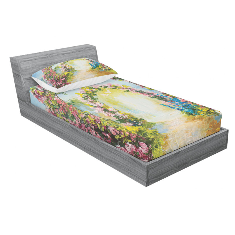 Microfiber Sheet Set, Twin XL Sheet Set with Fitted Sheet