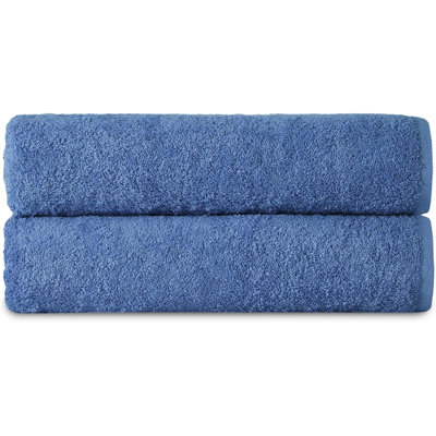Premium 100% Cotton Bath Towels Set of 2 Super Soft & Absorbent Towels for Kids & Babies 30"x56" Luxurious Comfort