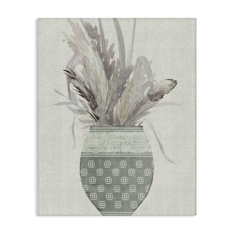  Art mural sur toile "Natural Wheat Bouquet" par Susan Jill, H 40 po x l 30 po