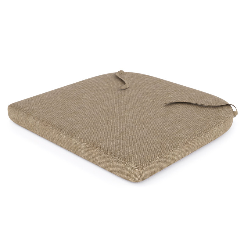 Dining ChairSeat Pad Replacement Cushion – 17.5L x 18.5W x 2D, Spectrum Mushroom Sunbrella® Plainweave