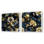 Jolie - Ensemble de 2 collages carrés botaniques abstraits-101850654-101850652