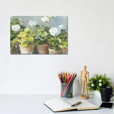 " White Geraniums " by Danhui Nai