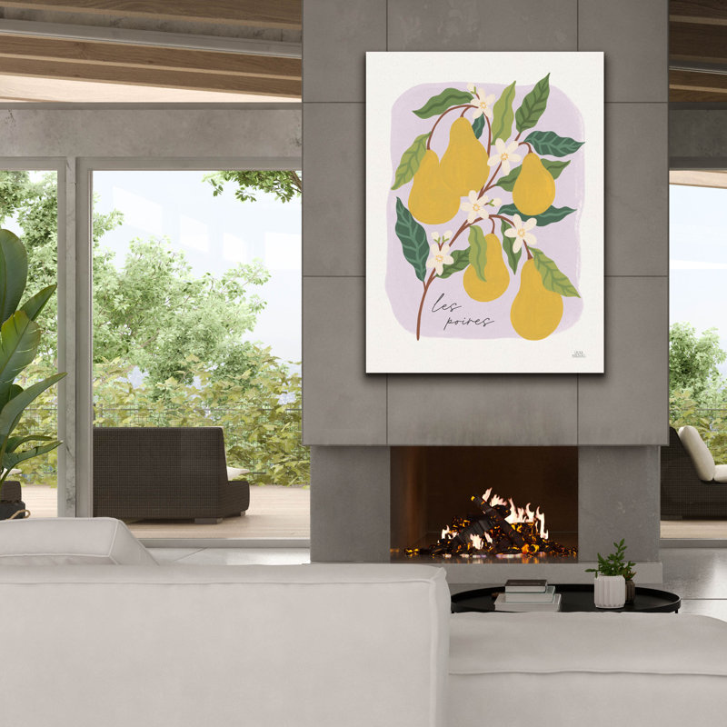 Toile épique Graffiti «Marche aux fruits 3 V2» par Laura Marshall, 40 po x 54 po