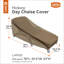 Couverture de chaise de jour de patio résistante Hickory
