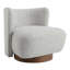 Chaise d'appoint, tweed gris