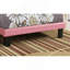 Cadre de lit simple et simple en similicuir rose-1107623845