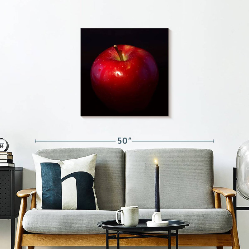 Pomme rouge brillante Yarlin, H 24 po x l 24 po