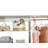 White Closet System, Walk In Closet Organizer System With 3 Shelves,2 Drawers and 3 rods