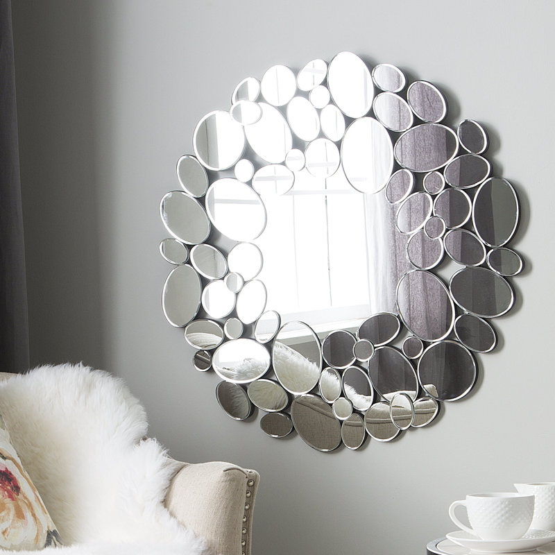 Cover Wood Flat Wall Mirror