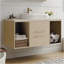 Meuble-lavabo mural moderne 39,3 po avec lavabo ovale en céramique-1832913248-1832913250